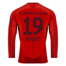 Camiseta Fútbol Bayern Múnich Alphonso Davies #19 2024-25 Primera Equipación Hombre Manga Larga