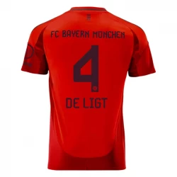 Camiseta Fútbol Bayern Múnich De Ligt #4 2024-25 Primera Equipación Hombre