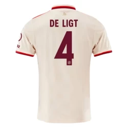 Camiseta Fútbol Bayern Múnich De Ligt #4 2024-25 Tercera Equipación Hombre