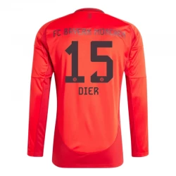 Camiseta Fútbol Bayern Múnich Dier #15 2024-25 Primera Equipación Hombre Manga Larga