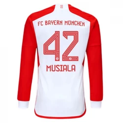 Camiseta Fútbol Bayern Múnich Jamal Musiala #42 2023-24 Primera Equipación Hombre Manga Larga