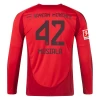 Camiseta Fútbol Bayern Múnich Jamal Musiala #42 2024-25 Primera Equipación Hombre Manga Larga