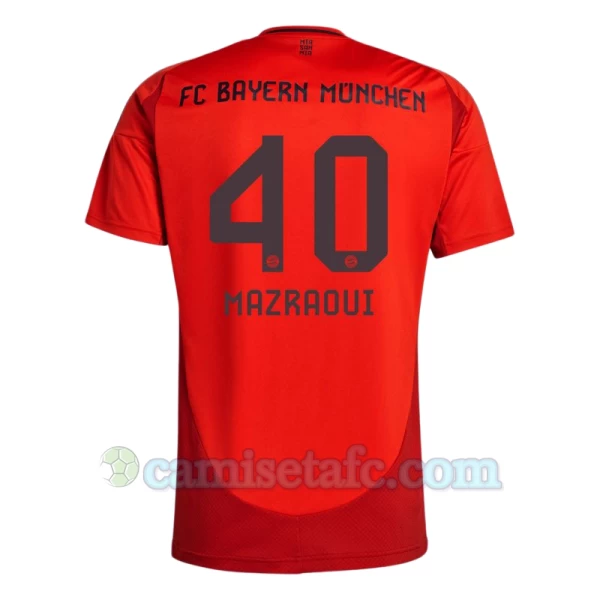 Camiseta Fútbol Bayern Múnich Mazraoui #40 2024-25 Primera Equipación Hombre