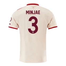 Camiseta Fútbol Bayern Múnich Minjae #3 2024-25 Tercera Equipación Hombre