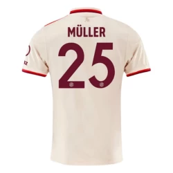 Camiseta Fútbol Bayern Múnich Muller #25 2024-25 Tercera Equipación Hombre