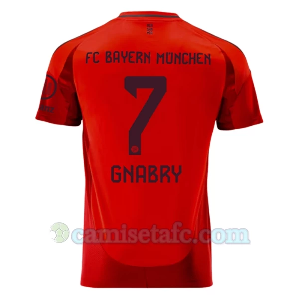 Camiseta Fútbol Bayern Múnich Serge Gnabry #7 2024-25 Primera Equipación Hombre