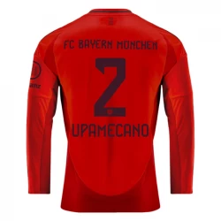 Camiseta Fútbol Bayern Múnich Upamecano #2 2024-25 Primera Equipación Hombre Manga Larga