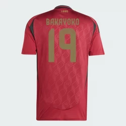 Camiseta Fútbol Bélgica Bakayoko #19 Eurocopa 2024 Primera Hombre Equipación