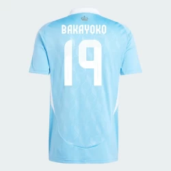 Camiseta Fútbol Bélgica Bakayoko #19 Eurocopa 2024 Segunda Hombre Equipación