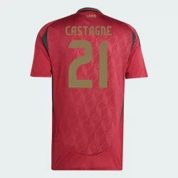Camiseta Fútbol Bélgica Castagne #21 Eurocopa 2024 Primera Hombre Equipación