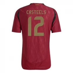 Camiseta Fútbol Bélgica Casteels #12 Eurocopa 2024 Primera Hombre Equipación
