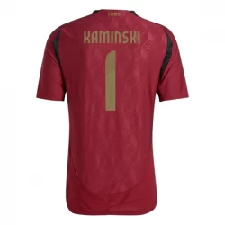 Camiseta Fútbol Bélgica Kaminski #1 Eurocopa 2024 Primera Hombre Equipación