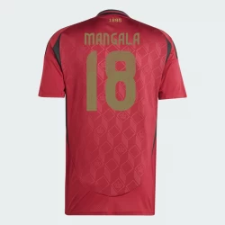 Camiseta Fútbol Bélgica Mangala #18 Eurocopa 2024 Primera Hombre Equipación