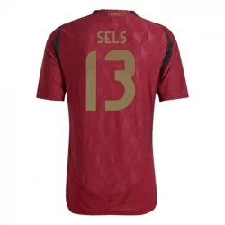 Camiseta Fútbol Bélgica Sels #13 Eurocopa 2024 Primera Hombre Equipación