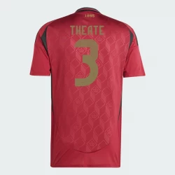 Camiseta Fútbol Bélgica Theate #3 Eurocopa 2024 Primera Hombre Equipación