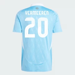 Camiseta Fútbol Bélgica Vermeeren #20 Eurocopa 2024 Segunda Hombre Equipación