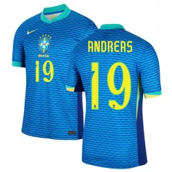 Camiseta Fútbol Brasil Andreas #19 Copa America 2024 Segunda Hombre Equipación
