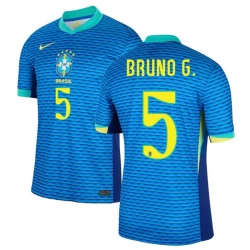 Camiseta Fútbol Brasil Bruno G. #5 Copa America 2024 Segunda Hombre Equipación