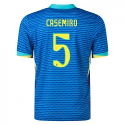 Camiseta Fútbol Brasil Casemiro #5 Copa America 2024 Segunda Hombre Equipación