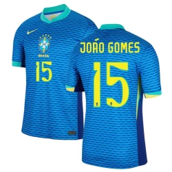 Camiseta Fútbol Brasil Joao Gomes #15 Copa America 2024 Segunda Hombre Equipación