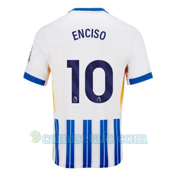 Camiseta Fútbol Brighton Hove Albion Enciso #10 2024-25 Primera Equipación Hombre