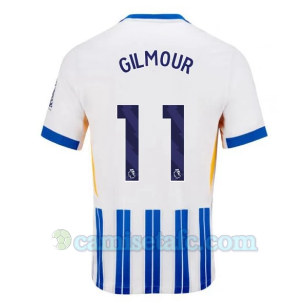 Camiseta Fútbol Brighton Hove Albion Gilmour #11 2024-25 Primera Equipación Hombre