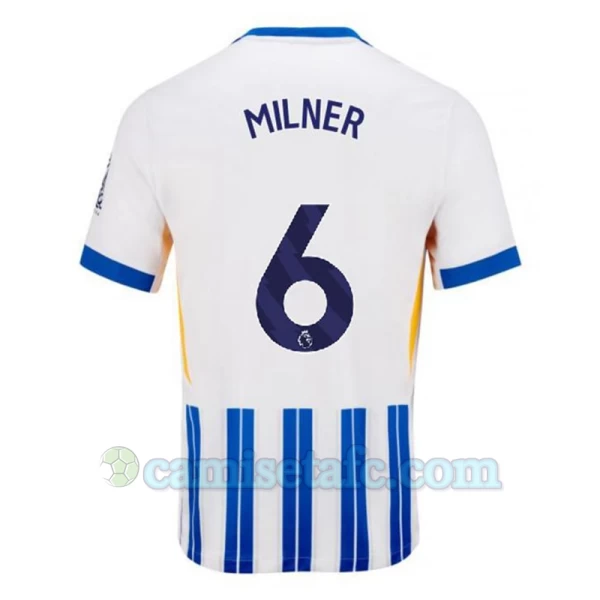 Camiseta Fútbol Brighton Hove Albion Milner #6 2024-25 Primera Equipación Hombre