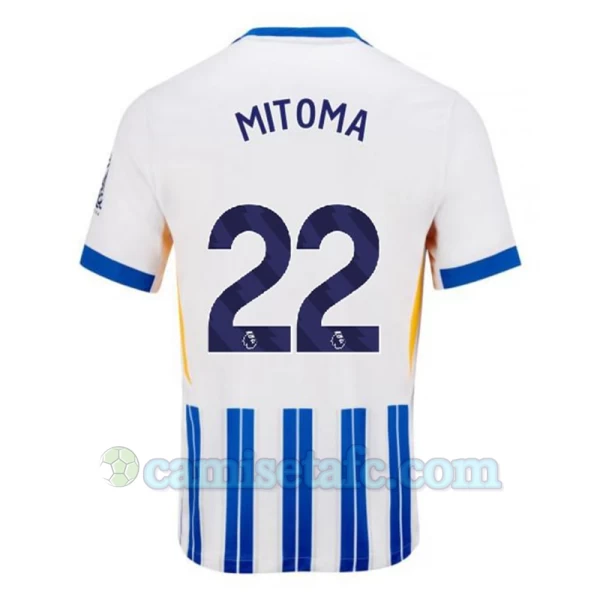 Camiseta Fútbol Brighton Hove Albion Mitoma #22 2024-25 Primera Equipación Hombre