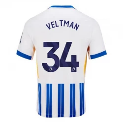 Camiseta Fútbol Brighton Hove Albion Veltman #34 2024-25 Primera Equipación Hombre