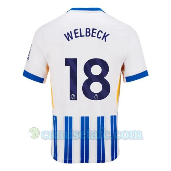 Camiseta Fútbol Brighton Hove Albion Welbeck #18 2024-25 Primera Equipación Hombre