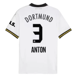 Camiseta Fútbol BVB Borussia Dortmund Anton #3 2024-25 Tercera Equipación Hombre