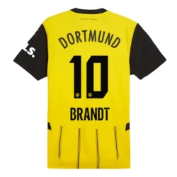 Camiseta Fútbol BVB Borussia Dortmund Brandt #10 2024-25 Primera Equipación Hombre