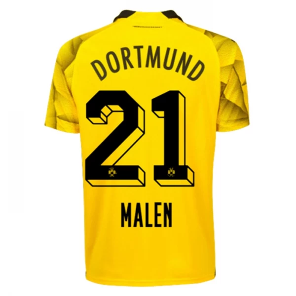 Camiseta Fútbol BVB Borussia Dortmund Malen #21 2023-24 Tercera Equipación Hombre