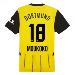 Camiseta Fútbol BVB Borussia Dortmund Moukoko #18 2024-25 Primera Equipación Hombre