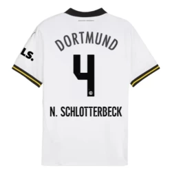 Camiseta Fútbol BVB Borussia Dortmund N.Schlotterbeck #4 2024-25 Tercera Equipación Hombre