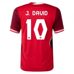 Camiseta Fútbol Canadá J. David #10 Copa America 2024 Primera Hombre Equipación