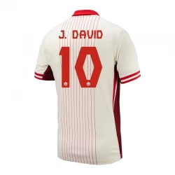 Camiseta Fútbol Canadá J. David #10 Copa America 2024 Segunda Hombre Equipación