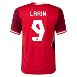 Camiseta Fútbol Canadá Larin #9 Copa America 2024 Primera Hombre Equipación
