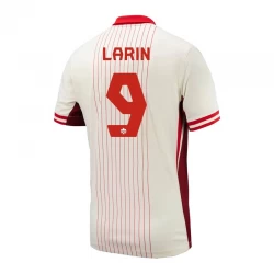 Camiseta Fútbol Canadá Larin #9 Copa America 2024 Segunda Hombre Equipación