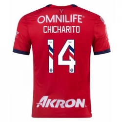Camiseta Fútbol CD Guadalajara Chicharito #14 2023-24 Primera Equipación Hombre