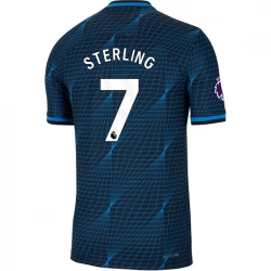 Camiseta Fútbol Chelsea FC 2023-24 Raheem Sterling #7 Segunda Equipación Hombre
