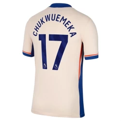 Camiseta Fútbol Chelsea FC 2024-25 Chukwuemeka #17 Segunda Equipación Hombre