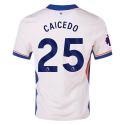 Camiseta Fútbol Chelsea FC 2024-25 Moisés Caicedo #25 Segunda Equipación Hombre