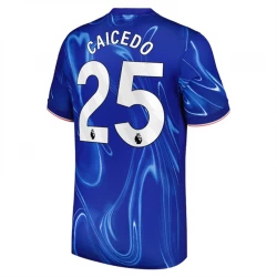 Camiseta Fútbol Chelsea FC Moisés Caicedo #25 2024-25 Primera Equipación Hombre