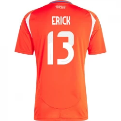 Camiseta Fútbol Chile Erick #13 Copa America 2024 Primera Hombre Equipación