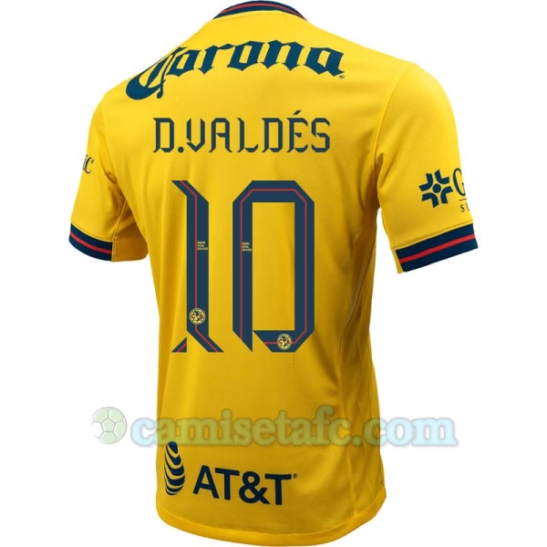 Camiseta Fútbol Club América D. Valdes #10 2024-25 Primera Equipación Hombre