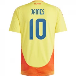 Camiseta Fútbol Colombia James Rodríguez #10 Copa America 2024 Primera Hombre Equipación