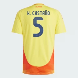 Camiseta Fútbol Colombia K. Castano #5 Copa America 2024 Primera Hombre Equipación