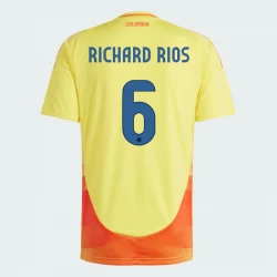 Camiseta Fútbol Colombia Richard Rios #6 Copa America 2024 Primera Hombre Equipación