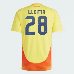 Camiseta Fútbol Colombia W. Ditta #28 Copa America 2024 Primera Hombre Equipación